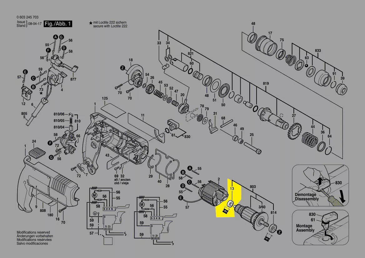 Roulement réf. 1 610 900 037  Bosch